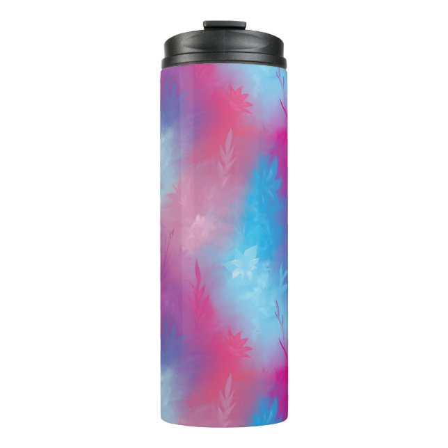 Floral Abstraktion Thermosbecher (Vorderseite)