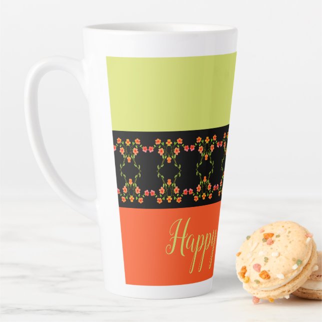 Floral Accented Stylish Milchtasse (Beispiel)