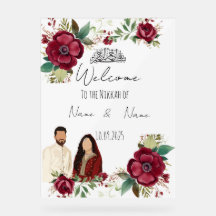 Floral Acryl Nikkah