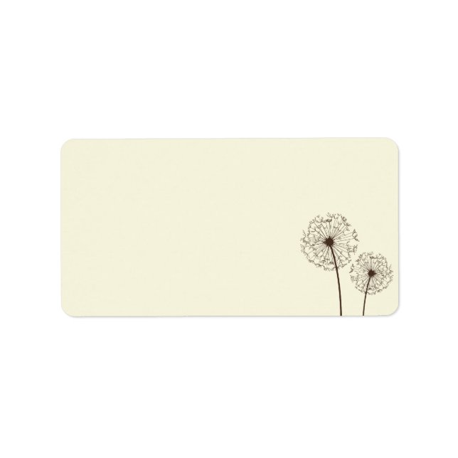 Floral Address Label Adressaufkleber (Vorne)