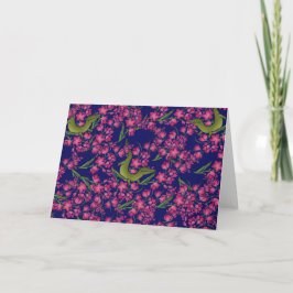 Floral Alligator Gator Girl Blume Alligator Karte
