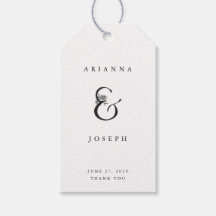 Floral Ampersand | Schwarz-Weiß-Hochzeit