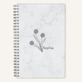 Floral anpassbare Reise 2025 Notizbuch