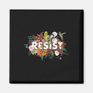 Floral Anti Trump politischer Protest Magnet