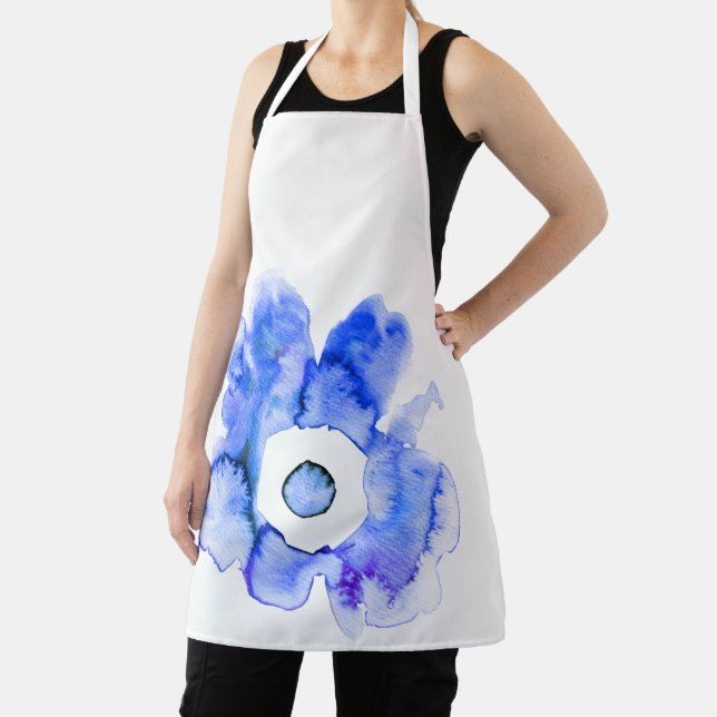 Floral Aquarell handgezeichnete abstrakte Schürze (InSitu)