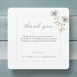 Floral Aquarelle Daisy Funeral Merci