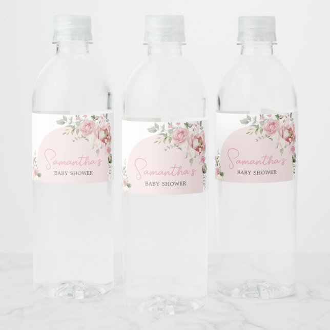 Floral Arch Baby in Bloom Baby Dusche (Flaschen)