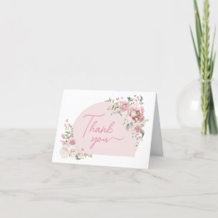 Floral Arch Baby in Bloom Baby Dusche Dankeskarte