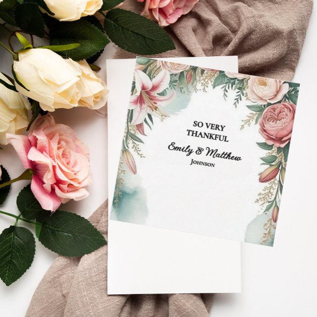 Floral Arch Designer Danke Karte (Von Creator hochgeladen)