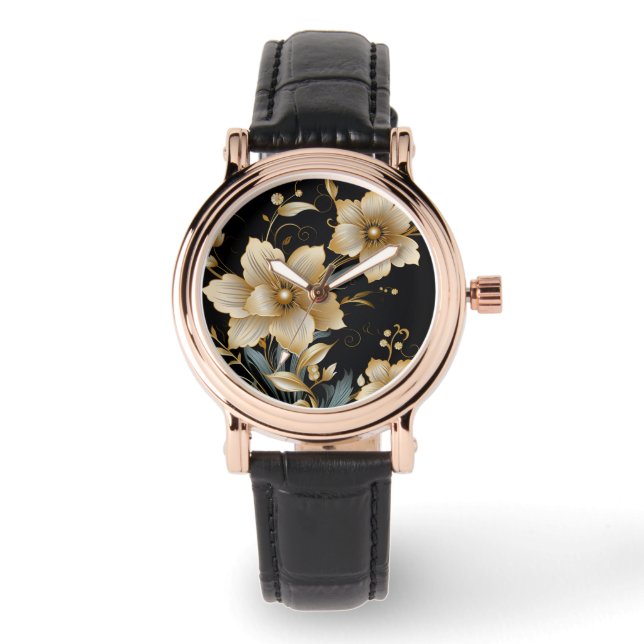 FLORAL ART #2 ARMBANDUHR (Vorderseite)