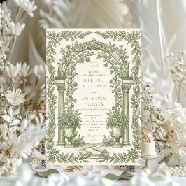 Floral Art Nouveau–Inspired Wedding Stationery Inv Einladung