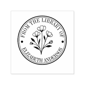 Floral aus der Bibliothek des benutzerdefinierten Permastempel