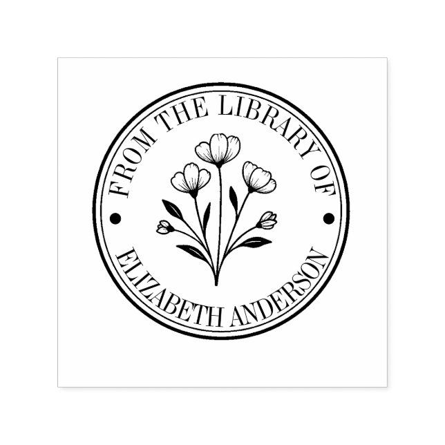 Floral aus der Bibliothek des benutzerdefinierten  Permastempel (Design)