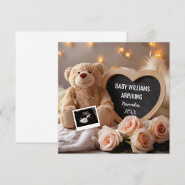 Floral Baby Faire-part pour les médias sociaux