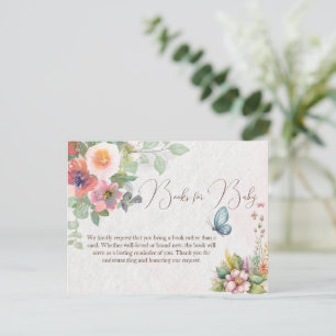 Floral Baby Girl Duschvorrichtung Postkarte