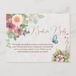 Floral Baby Girl Duschvorrichtung Postkarte