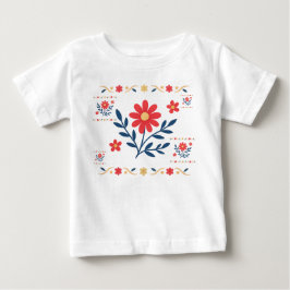 Floral Baby Jersey T - Shirt