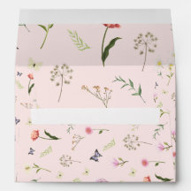 Floral Baby Shower Envelope – Match Invitation