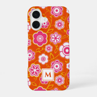 Floral Bandana Print Monogram iPhone 16 Hülle