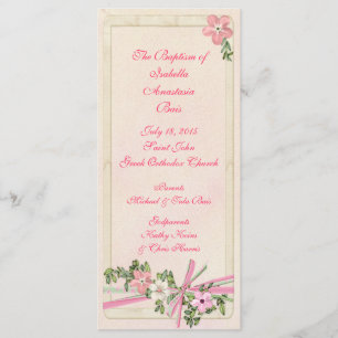 Floral Baptismal programme 1/5