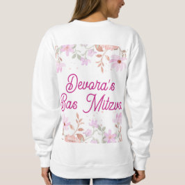 Floral Bas mitzva Sweatshirt