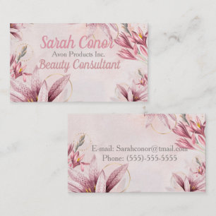 Floral Beauty Consultant Carte de visite
