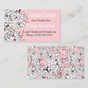 Floral Beauty Consultant Carte de visite