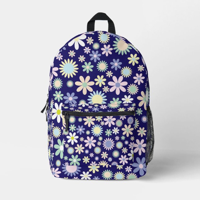 floral bedruckter rucksack (Vorderseite)