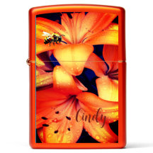 Floral Bee Zippo Lighter