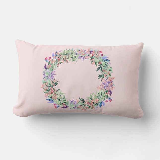 Floral Berries Wreath Lendenkissen (Vorderseite)