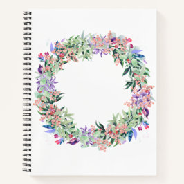 Floral Berries Wreath Notizbuch
