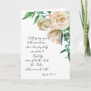Floral Bible Verse Vielen Dank Faltkarte Dankeskarte