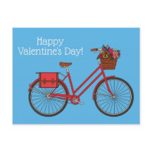 Floral Bike Happy Valentines_Blue