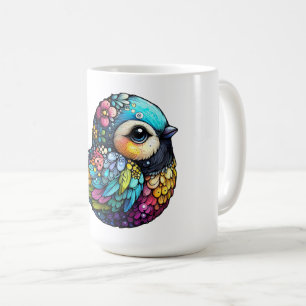 Floral Bird Harmony Kaffeetasse