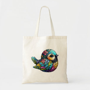 Floral Bird Harmony Tragetasche