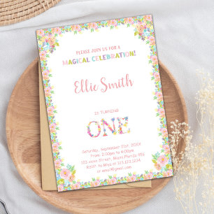 Floral Birthday Invitations