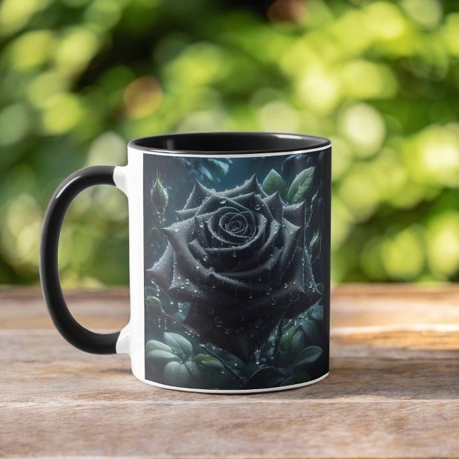 Floral Black Rose Tasse (Von Creator hochgeladen)
