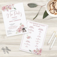Floral Black Stiletto Weekend Itinerary Hen Party