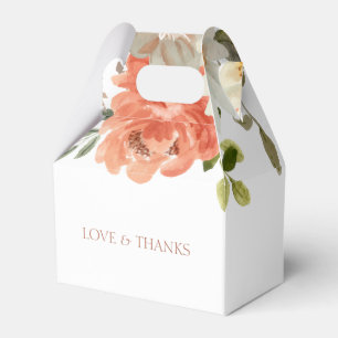 Floral Blanc Couple Love & Merci Ballotins