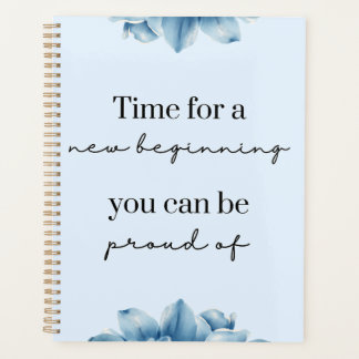 Floral Bleu pour une nouvelle motivation de début