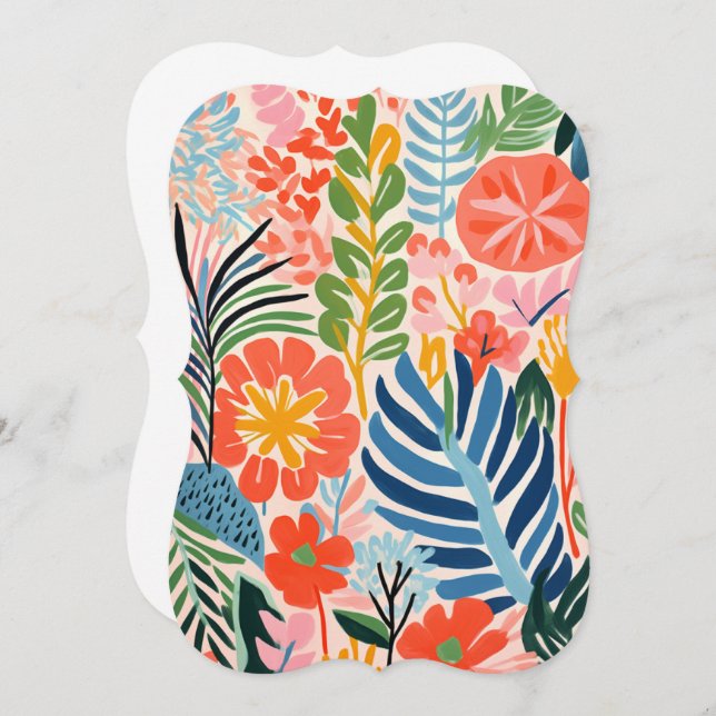 Floral Bliss Dankeskarte (Vorne/Hinten)