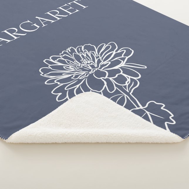 Floral Bloom Minimalist Lines Custom Background  Sherpadecke (3/4)
