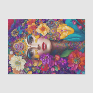 Floral Bloom Trendy Dekoupage Tissue Paper Seidenpapier