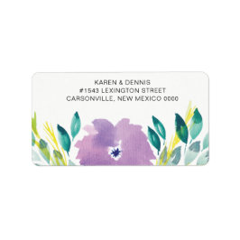 Floral Blossom-Adressetikett Adressaufkleber