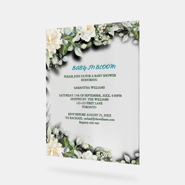 Floral Blue Watercolor Theme (Angle)