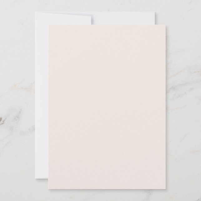 Floral Blush Faire-part de mariage (Dos)