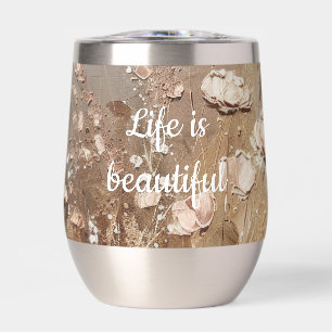 Floral Boho Beige Blanc