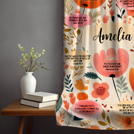 Floral Boho Bibel Verses Affirmation with name Sherpadecke