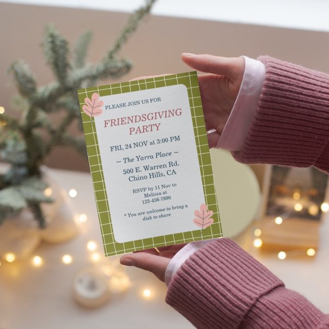 Floral Boho Erntedank Friendsgiving Party Einladung (Von Creator hochgeladen)