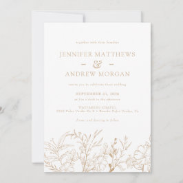 Floral Boho Hochzeitseinladungen Einladung